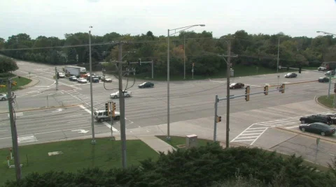 Intersection Time Lapse 2 Stock Footage 280011