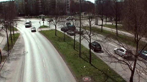 Intersection, time lapse #2 스톡 동영상 2525258