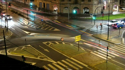 Intersection time lapse Stock Footage 301745
