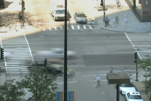 Intersection Time Lapse Stock Footage 470991