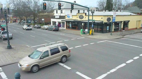 Intersection Time Lapse Stock Footage 616485