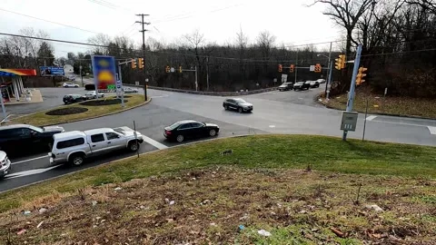 Intersection Time Lapse Video stock 147399303