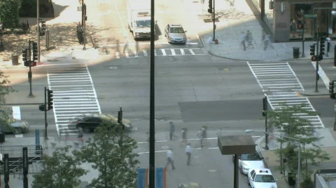 Intersection Time Lapse HD Stock Footage 467775