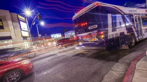 Intersection Time Lapse Night Stock Footage 47132250