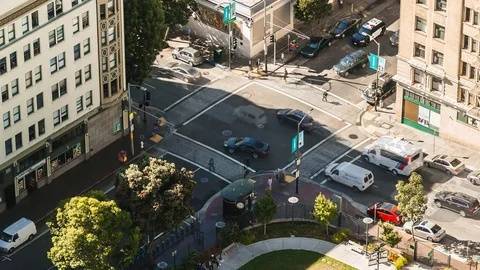 Intersection Time-Lapse San Francisco Stock Footage 82469795