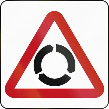 Intersection With Traffic Circle in Brunei Stock Illustration