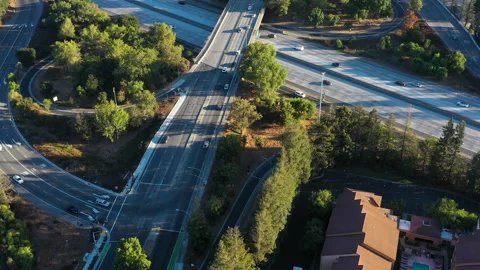 Intersection Traffic Video stock 144287436