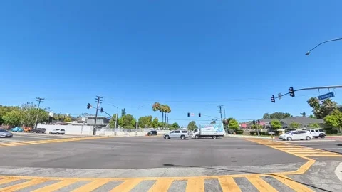 Intersection at University Dr &amp; Irvine Ave – Newport Beach, CA Stock Footage 312884119
