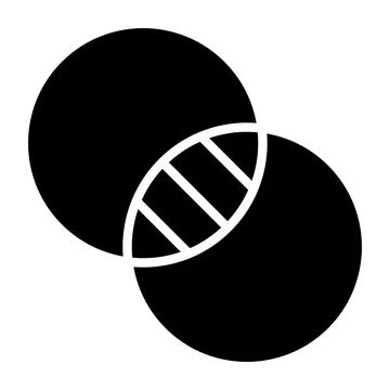 Intersection Vector Icon Design Illustration Stock Illustration