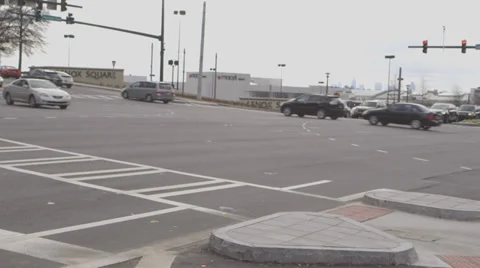 Intersection W- lenox in bkg Stock Footage 34331884