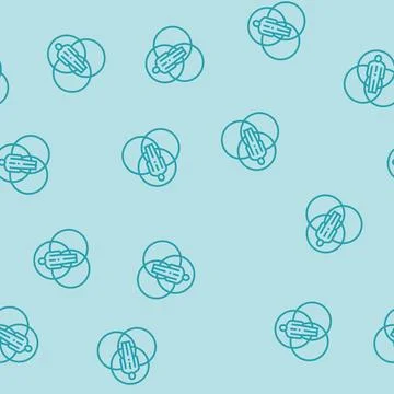 Intersectionality line seamless pattern 스톡 일러스트