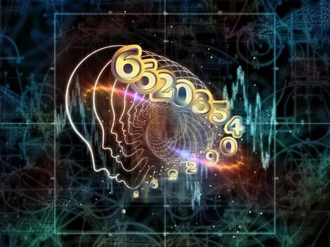 Intersections of Geometry Illustrazione stock