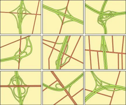 Intersections Stock Illustration
