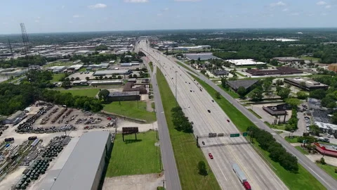 Interstate 10 in Beaumont Texas Stock Footage 134662755