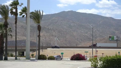 Interstate 10 Windmills - Cabazon, CA 2022 01 Stock Footage 193039993