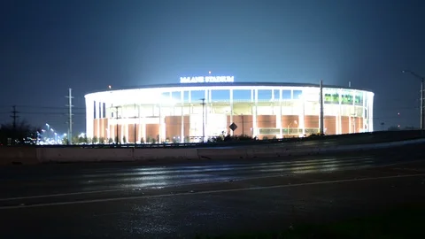 Interstate 35, Waco, Texas, McClane Stadium Stock Footage 89781694