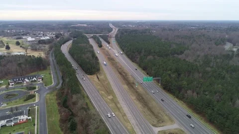 Interstate 95 looking south Stock Footage 146454933