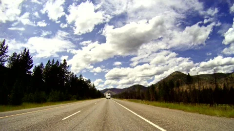 Interstate driving time-lapse Video stock 508594