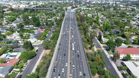 Interstate Freeway Stock Footage 275867673