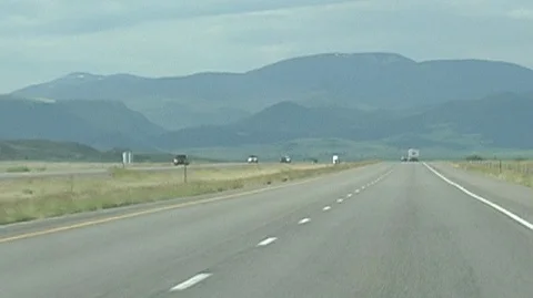 Interstate Highway Stock Footage 93797492