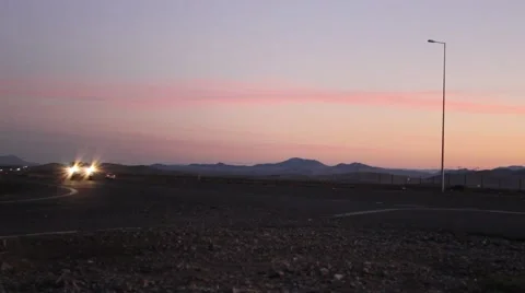 INTERSTATE HIGHWAY AT NIGHT 2 Stock Footage 40415129