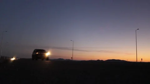 INTERSTATE HIGHWAY AT NIGHT Stock Footage 40389466