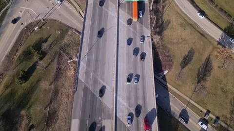 Interstate highway road 스톡 동영상 241933615