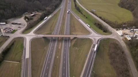 Interstate highway road Stock Footage 241935163