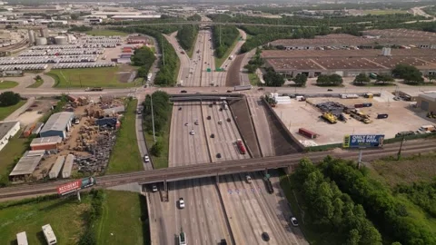 Interstate highway road Stock Footage 241942872