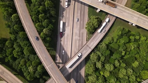 Interstate highway road Stock Footage 244359729