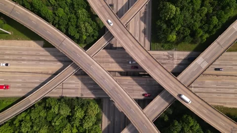 Interstate highway road Stock Footage 244359732