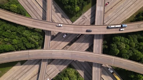 Interstate highway road Stock Footage 244359733