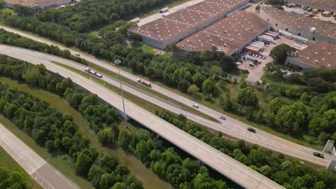 Interstate highway road Stock Footage 244359743