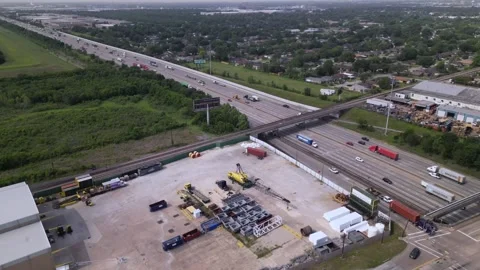 Interstate highway road Stock Footage 244359767