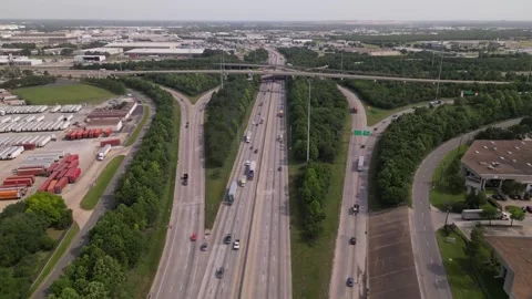 Interstate highway road Stock Footage 244359769
