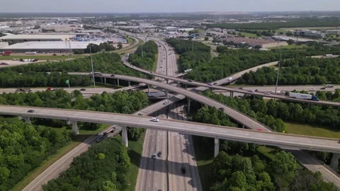 Interstate highway road Stock Footage 244359886