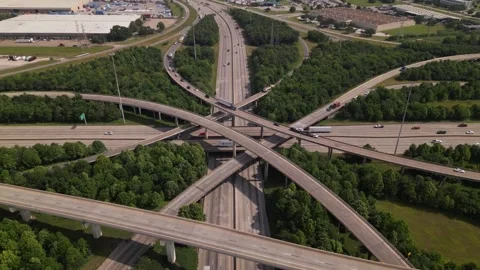 Interstate highway road Stock Footage 244360113