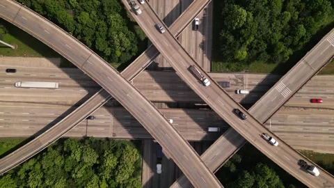 Interstate highway road Stock Footage 244360134