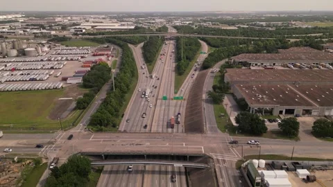 Interstate highway road Stock Footage 244360283