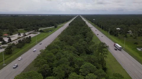 Interstate highway road. time laps Stock Footage 244823515