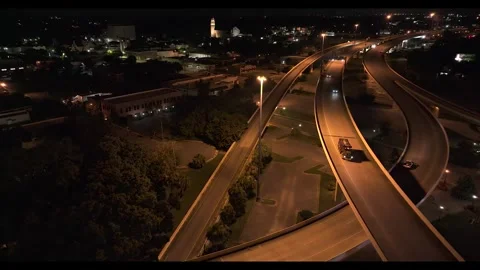 Interstate at night Stock Footage 247746473