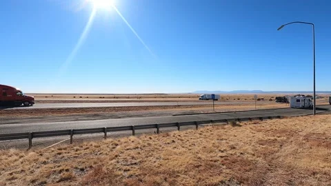 Interstate Rest Area Stock Footage 168542136