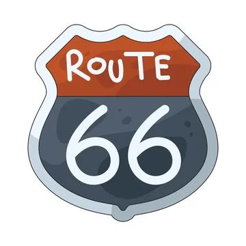 Interstate Route illustration 스톡 일러스트