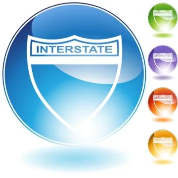 Interstate sign Stock Illustration