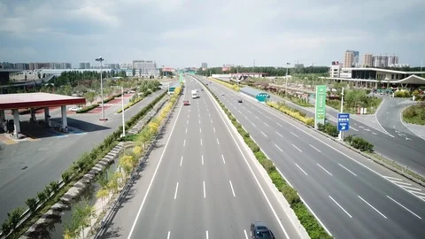 Interstate View in China Stock Footage 95771872