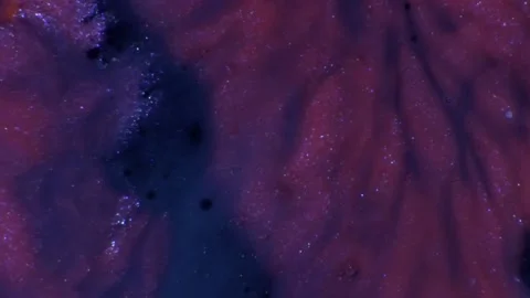 Interstellar background, Fluid paint art 4k SLOW MOTION Stock Footage 151939392
