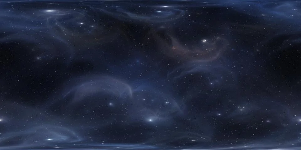 Interstellar cloud of gas and dust. Deep outer space background with stars. Ilustración de archivo