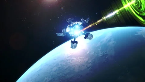 Interstellar Expedition. Earth-sized planet. Unexpected invasion. Sci-fi Stock Footage 168203005