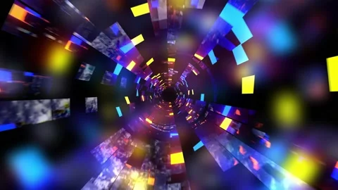 Interstellar Glittering Cool Seamless VJ Loop Techno Motion Background Stock Footage 138818612
