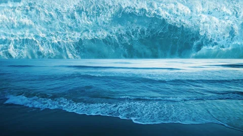 Interstellar planet and ocean matte painting Stock Footage 171506251